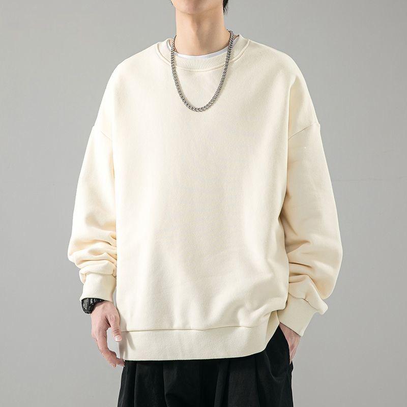 Unisex 450G Fleece Oversized Sweatshirt – Long Sleeve, Round Neck, Ideal for Autumn and Winter