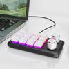RGB Macro Keyboard Programmable Hot Swap DIY One-handed Mechanical Keypad Dual Type-C Interface Ultra-thin Support for Windows