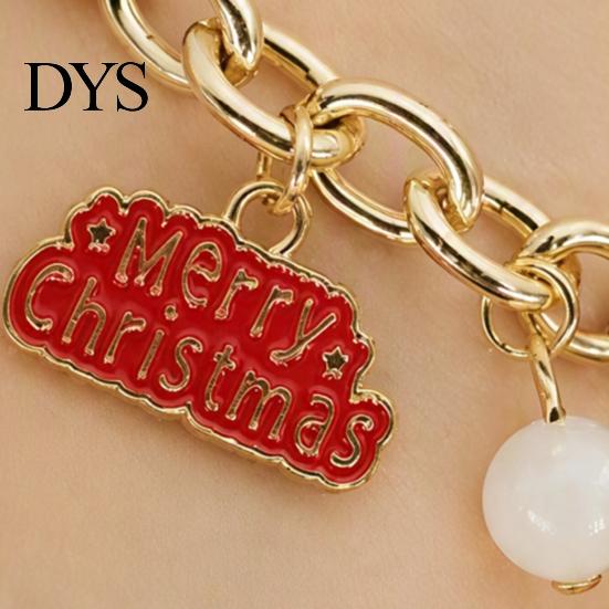 Christmas Party Favors Bracelets, Red Green String Bracelet, Adjustable Charm Bracelet Holiday Bracelets with Glow in The Dark Bead for Women