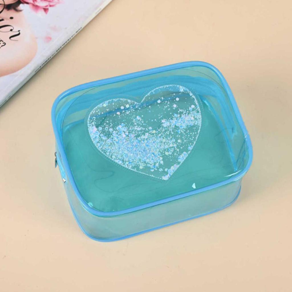 Transparent Makeup Bag Portable Travel Organizer Clear Beautician Cosmetic Bag for Ladies Beauty Case Toiletry Wash Storage Bags
