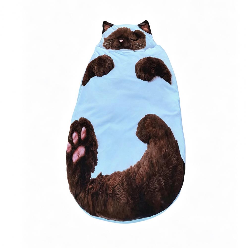 175cm Adults Plush Envelope Sleeping Bag Dog Monkey Slumber Bag Home Travel Camping Cold Weather Men Women Plush Animal Nap Mat