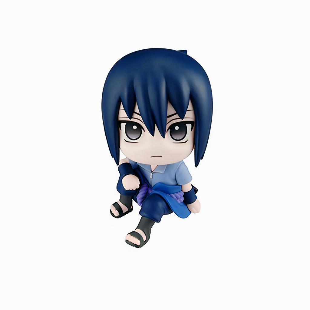 Naruto Anime Figure Toys Kakashi Action Figure Q Version Kawaii Sasuke Itachi Figurine Car Decoration Collection Model Toy