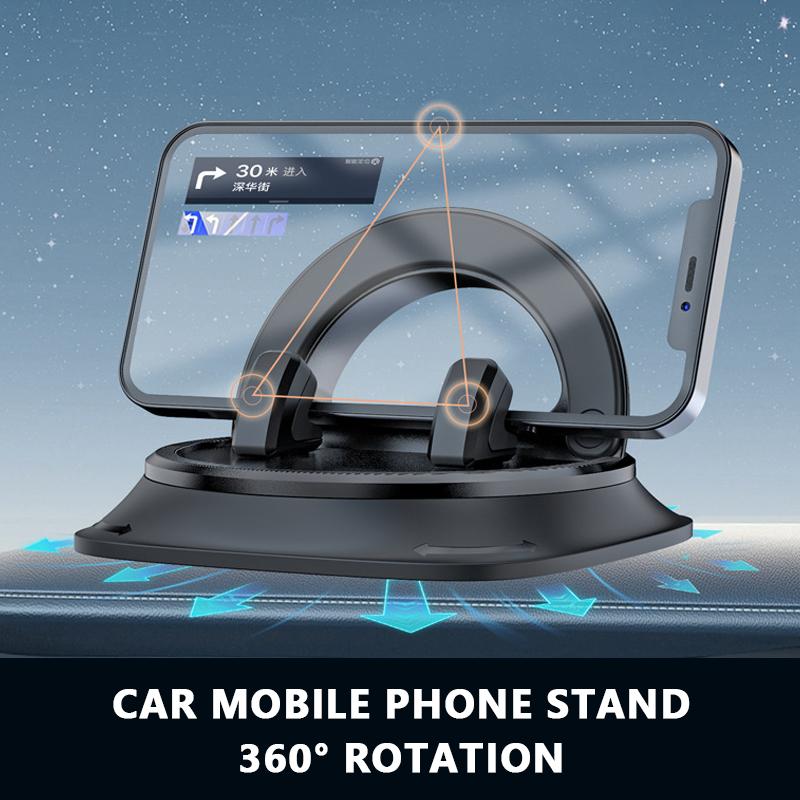 SEAMETAL Dashboard Car Phone Holder Anti Slip Stable Phone Mount Head-Up Auto Navigation Holder Universal for 4-7.2in Smartphone 1pc
