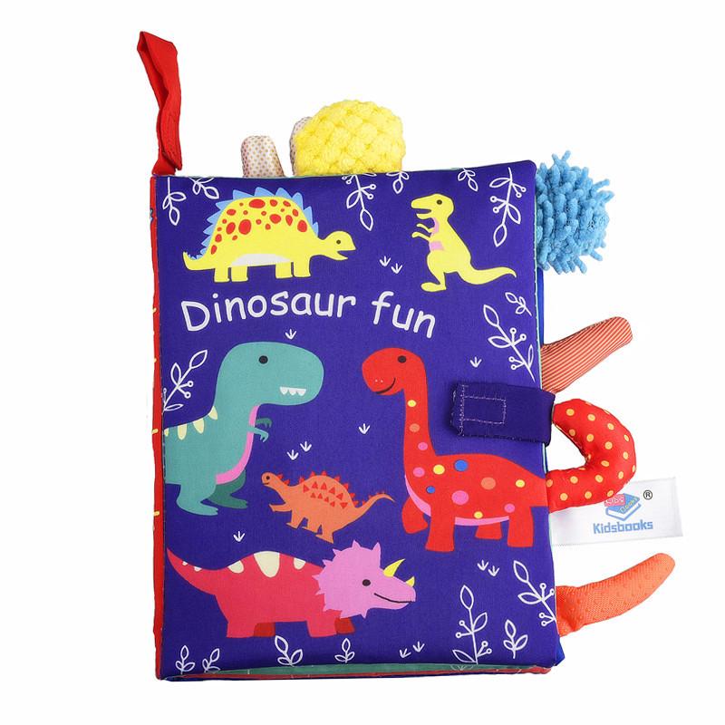 Baby 3D Tail Cloth Book - Tear-Resistant Early Education Animal Book for Kids