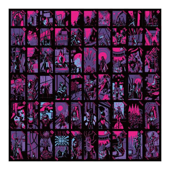 

72 шт. наклейки в стиле граффити различные темные серии Таро декоративные наклейки для ноутбука, багажа, журнала, альбома, скрапбука, наклейки на холодильник, подарок