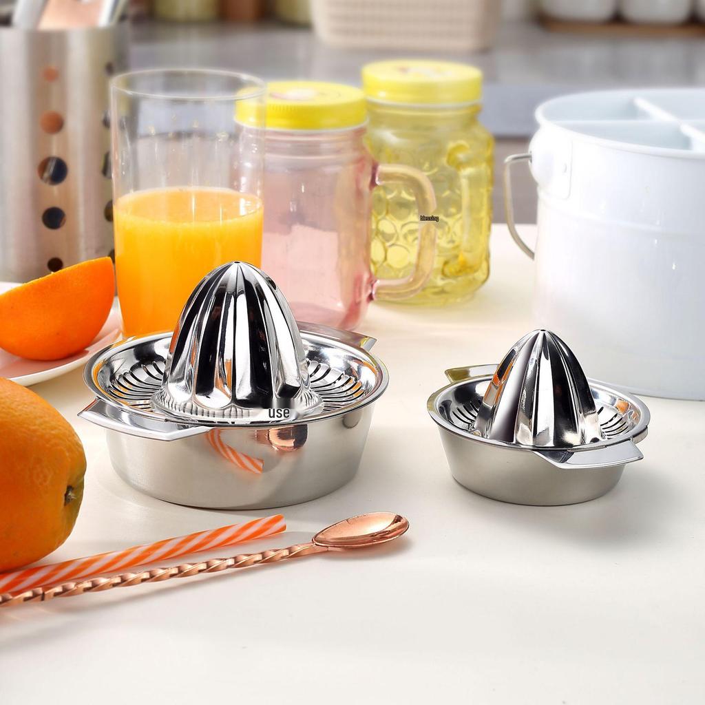 Espremedor de Cítricos Portátil de Aço Inoxidável - Prensa Manual para Limão e Laranja