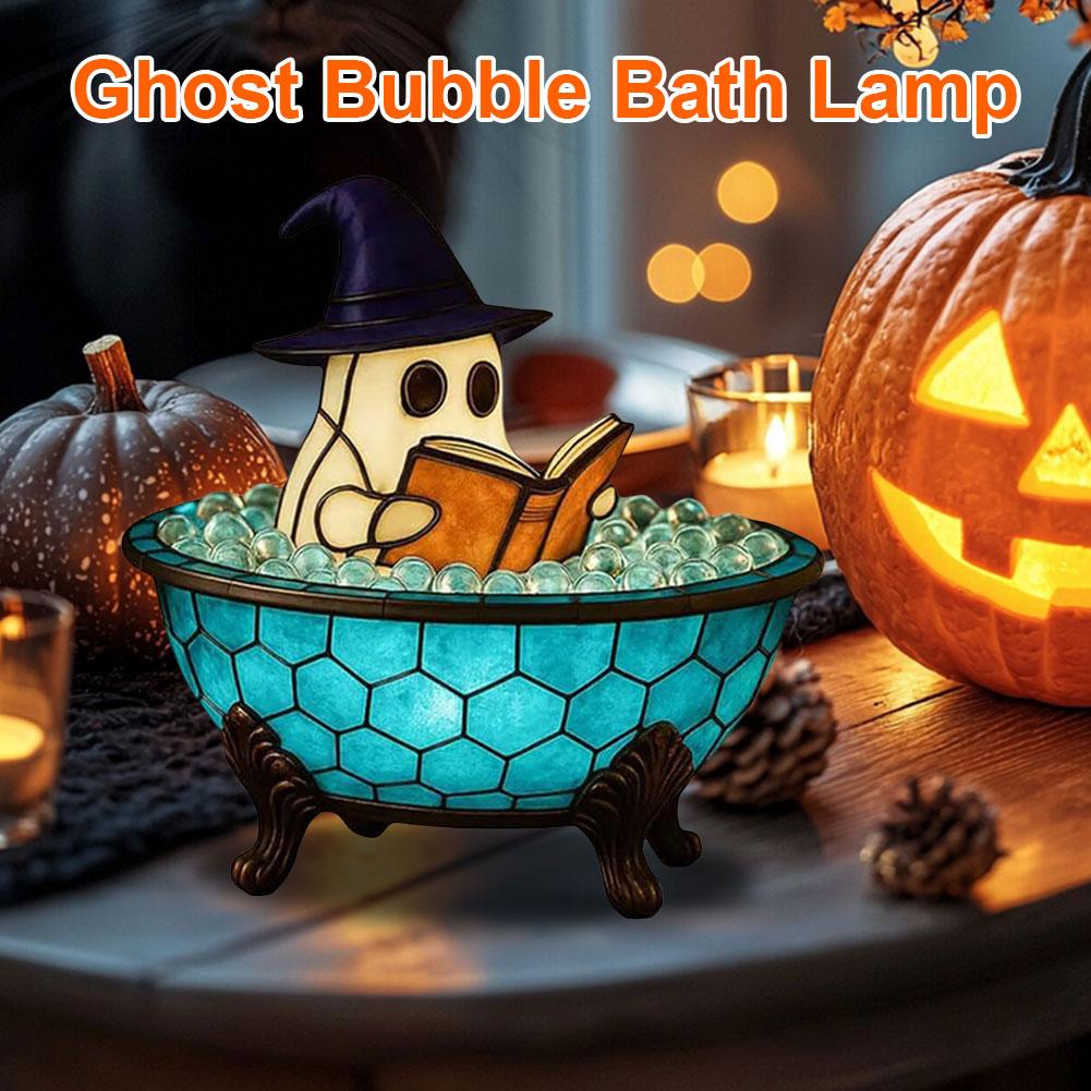 Ghost Bubble Bath Lamp Night Light Ghost-Themed Bathtub Accent Lamp LED Lamp for Halloween Decorations Home Decor