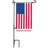 Outdoor Garden Flag Pole Bracket, Painted Iron Art Garden Courtyard, Holiday Decoration Flag Pole Insert