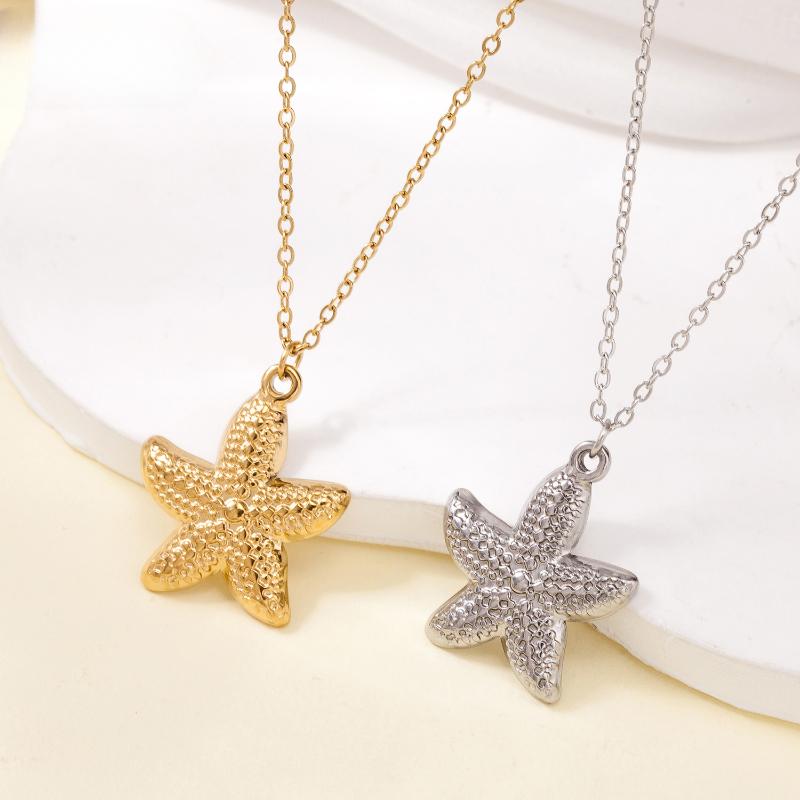 Europe And The United States Fashion Star Pendant Necklace For Women Beach Vacation Wind Party Accessories Jewelry