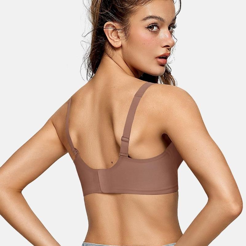 Deep No Steel Rings Comfortable Support No Steel Rings Breathable Gathering Bra Large Size Underwear