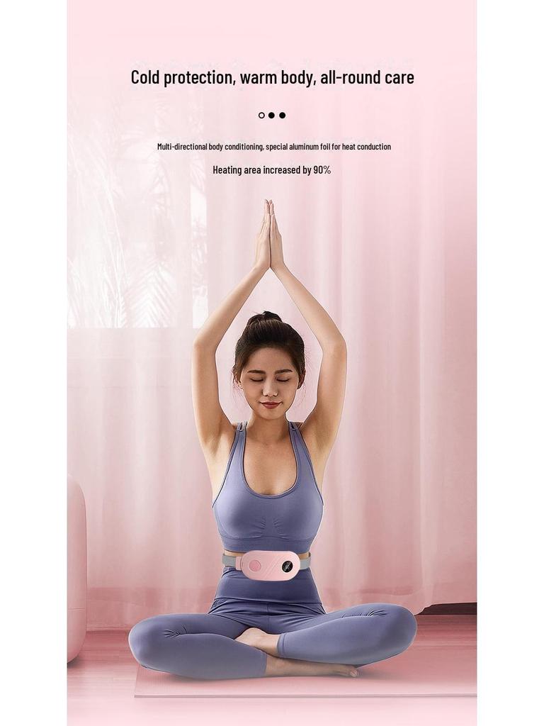 Rechargeable Electric Heating Uterus Massage Belt for Menstrual Relief