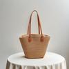 Women's Large Straw Beach Tote - Summer Handbag, Seaside Shoulder Bag, Vegetable Basket Style