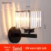 Modern American Crystal Wall Lamp - Bedside, Living Room, Hallway Decorative Light Fixture