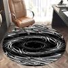 Swirl Pattern,Abstract Design Chair Mat Round Rug Office Carpet, Non Slip, Suitable for Living Rooms, Bedrooms Decor.1205243a