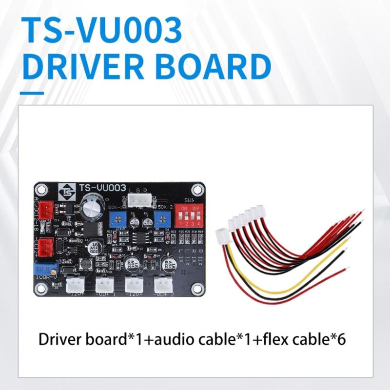 Panel VU Meter Driver Board PCB Board Tube Amplifier DB Level Ammeter High Precision Power Amp Stereo Module 12-18V
