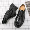 Fashion Leisure Walk Thick Bottom Oxford Shoes Versatile Mens New Casual Business Shoes PU Leather Formal Dress Footwear Simple Sneakers