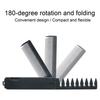 3-In-1 Folding Hair Comb Wide Fine Tooth Multi-functional Styling Comb with Ergonomic Handle Portable Travel Pocket Comb Men Mustache Beard Comb