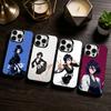 R-Rukia Anime K-KuchikiS Phone Case For iPhone 17,16,15,14,13,12,11 Plus,Pro Max,XS,Colored Silver Phone Case