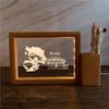 3D Photo Frame Pen Holder Night Light – Creative Graduation or Birthday Gift for Teachers and Classmates