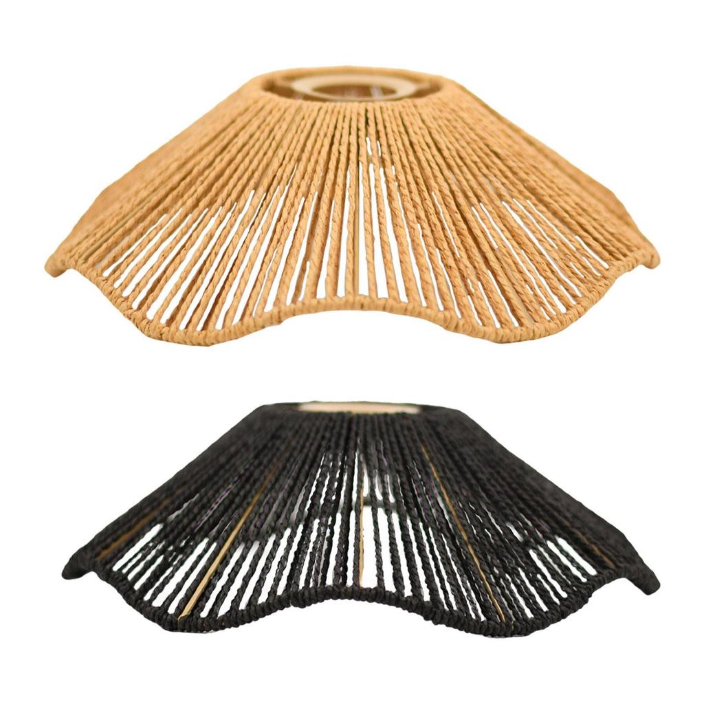 Handwoven Rope Lampshade Chandelier Covers Shades Ornament Decorative Living Room Kitchen Ceiling Woven Lamp Shade Light Cover