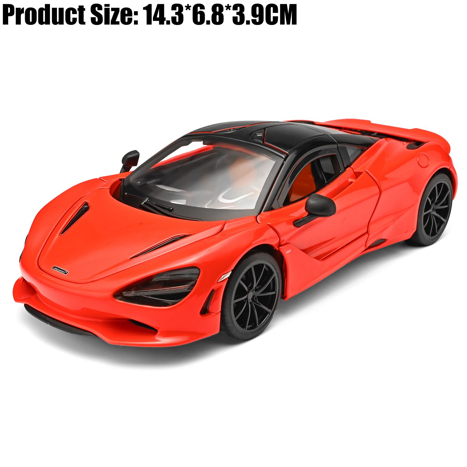 

1:32 McLaren 750S Supercar Alloy Metal Diecast Model Car Boy’s High Simulation Miniature Holiday Present & Home Trendy Ornament оранжевый
