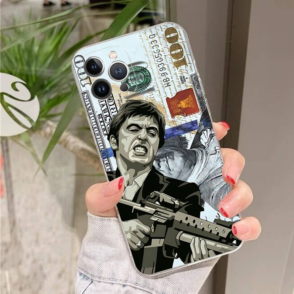 Film Scarface Tony Montana Fit For IPhone 16 15 Promax Phone Case IPhone 14 11 12 High End 13 Pro Silicone
