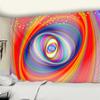 Psychedelic Whirlpool Tapestry Wall Hanging Bohemian Hippie Abstract Science Fiction Colorful Carpet Beach Towel Bedroom Decor