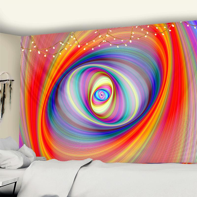 Психоделический водоворот гобелен настенный богемный хиппи абстрактный научная фантастика — фото 7