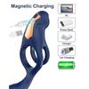 Vibrating Penis Ring Sex Toy - 3 In 1 Penis Ring  Vibrator with 10 Vibration Patterns, Clitoral and Perineal Stimulator  for Male Erection Training