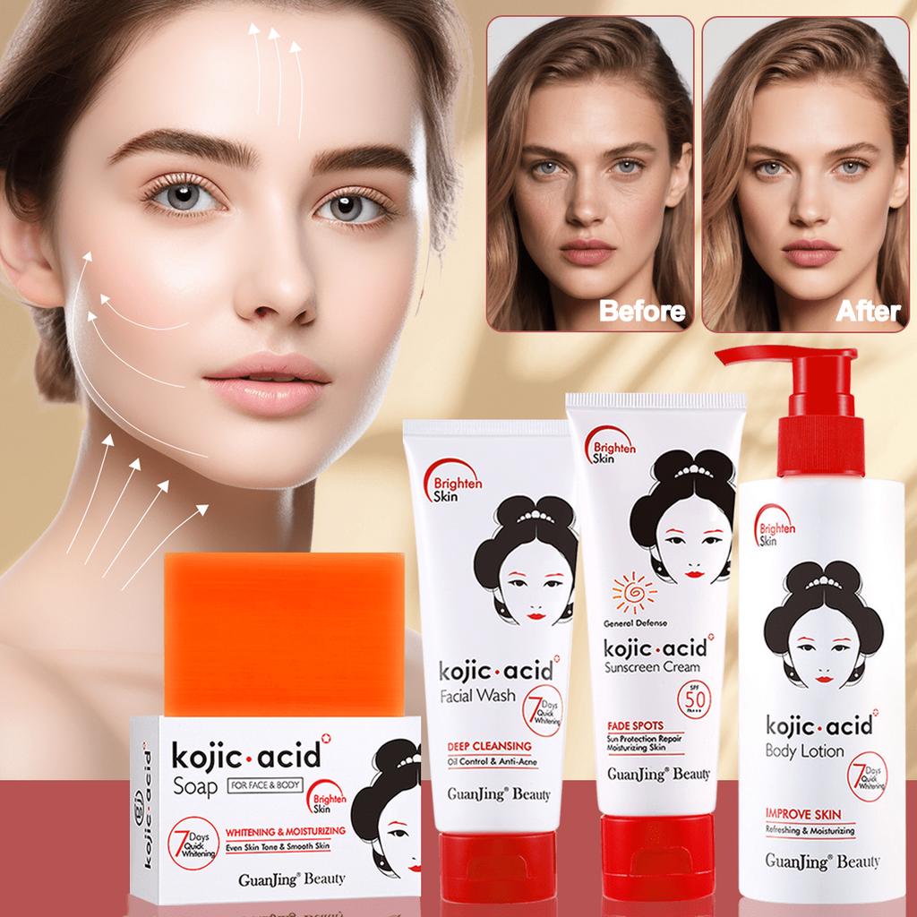 230g Kojic Acid Body Lotion, a Natural Skin Purifier for Face and Body, Contains Kojic Acid, Collagen, Shea Butter, and Can Restore Skin Tone.