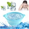 Foldable Ice Bowl Silicone Facial Ice Bath with Built-In Ice Tray Collapsible Face Ice