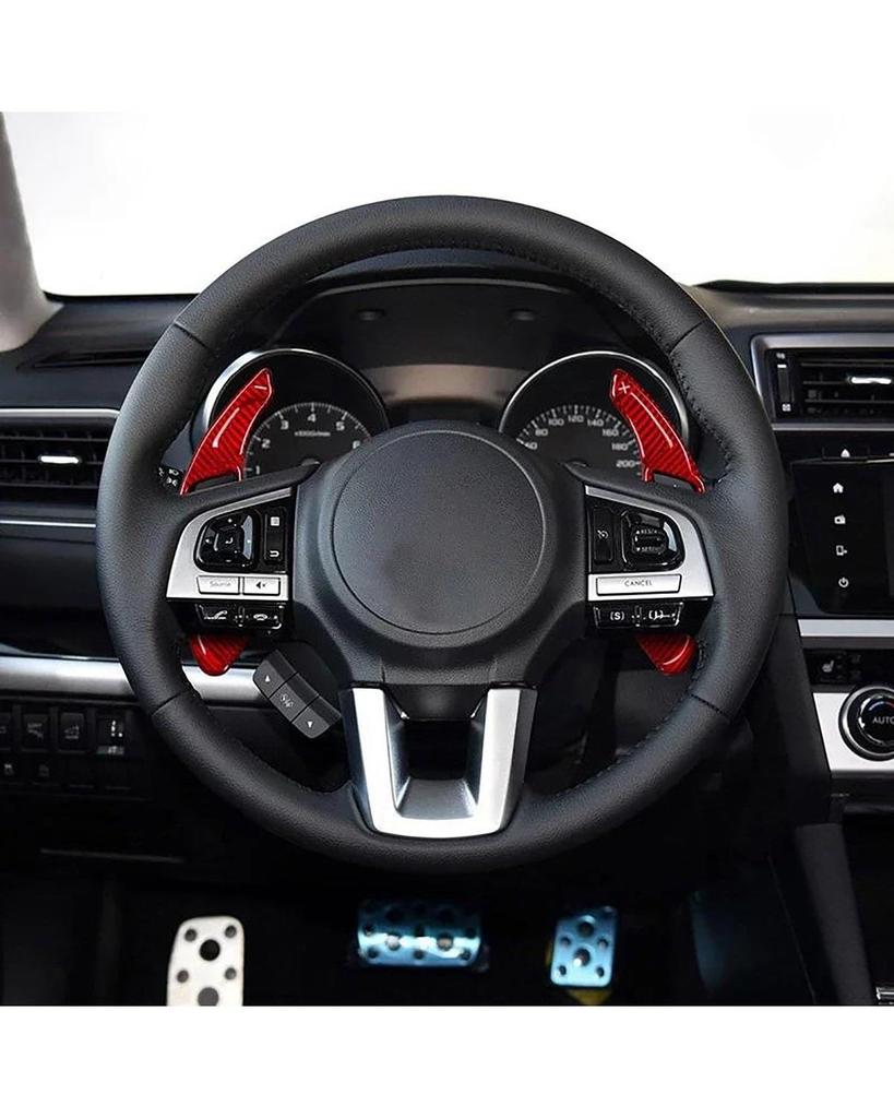 Carbon Fiber Car Paddle Shift Cover for Husbaru, XV, Legacy, Forester, Outback, Impreza, WRX STI, Levogue, Car Steering