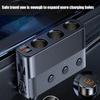 128W Car Charger Splitter Multi Ports PD30W QC3.0 Cigarette Lighter Adapter Car Cigarette Lighter Socket Splitter with Switch