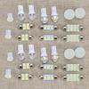 Universal 28Pcs Car Truck Interior Front Rear White LED Bulb Kit For Dome Map Door Glove Box License Plate Brake Lamp Light