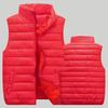 Couple Winter Waistcoat Thick Padded Windproof Cold Resistant Unisex Sleeveless Stand Collar Zipepr Closure Neck Protection Smooth Down Coat