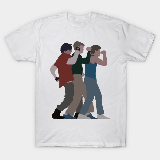 

Men Black Print T-shirt Breakfast Club Dance Boys No-Cut Transfer Paper Print Cotton Tshirt 3XL