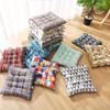 Soft & Comfortable Square Seat Cushion with Strap - Perfect for Office and Home Chairs, Polyester Dining Mat
