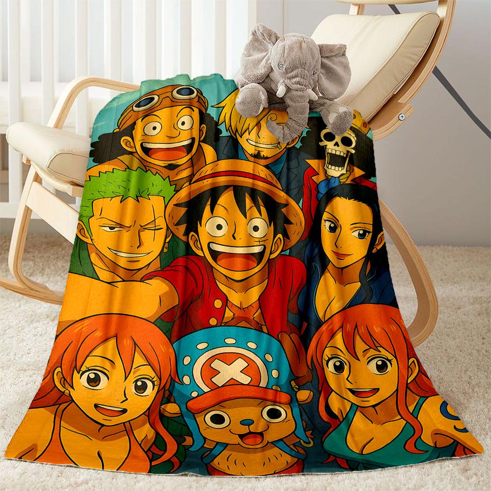 One Piece Adventure Flannel Blanket-Soft and Suitable for Sofas,Beds,Offices,Travel,All Seasons,Great Gift for Holidays and Birthdays.