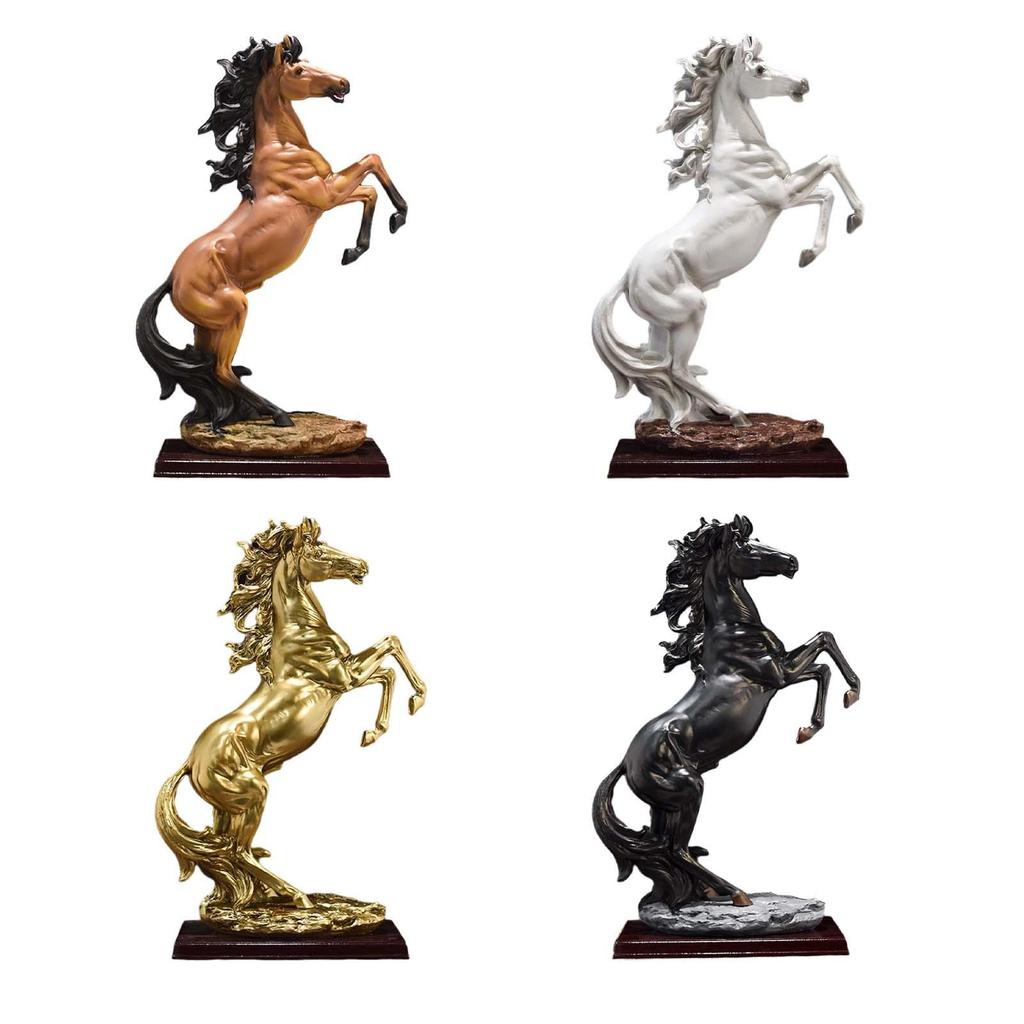Horse Figurine 18.7''H Contemporary Sculpture for Home And Office Display