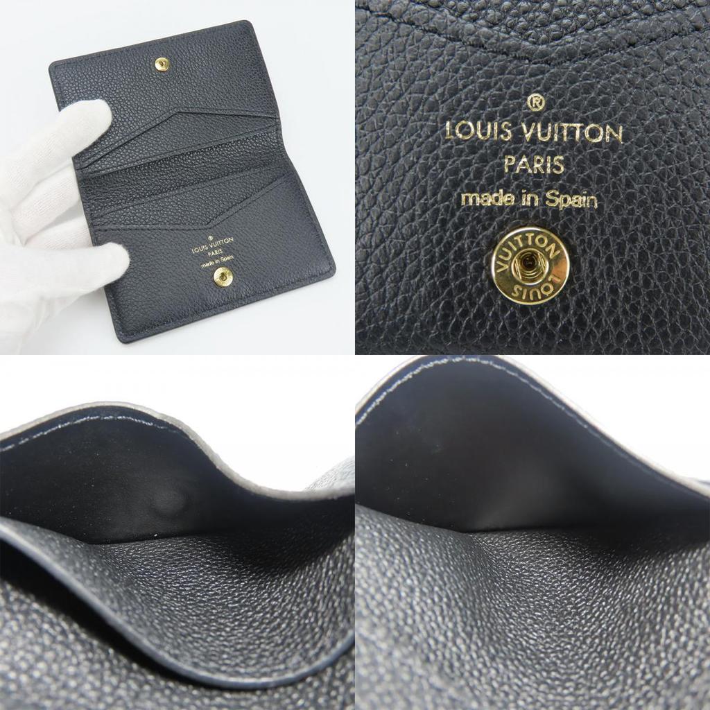 Used LOUIS VUITTON Card Case Unveil Cult M58456 Devisit Monogram Ann Platt Noir black Bifold Wallet
