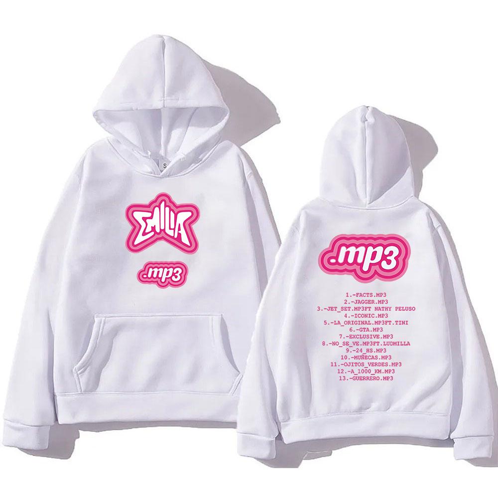 Album MP3 Emilia Mernes Fashion Herren Hoodie Damen Hoodies Harajuku Ästhetik Unisex Streetwear Fleece Pullover Sweatshirt Vintage