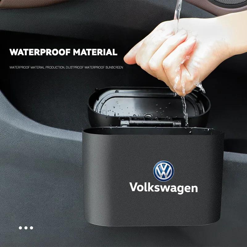 qwe3Car Sticker For VW Volkswagen Jetta MK5 Golf Multifunction In-vehicle Trash Can Storage Bucket Accessories For Volkswagen Jetta