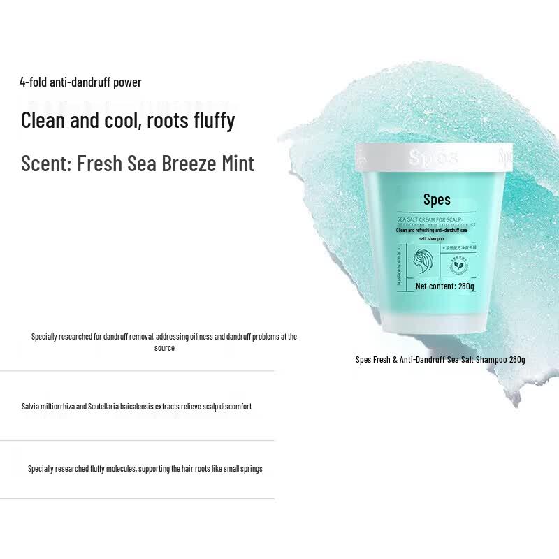 Spes Refreshing Anti-Dandruff Sea Salt Scalp Scrub