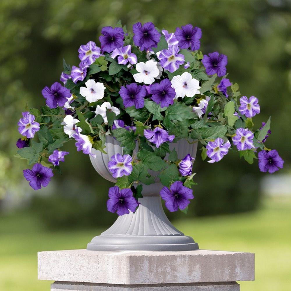 Silk Material Artificial Silk Flowers UV Resistant Faux Silk Morning Glory Flowers Artificial Trumpet Flower Wedding Decoration