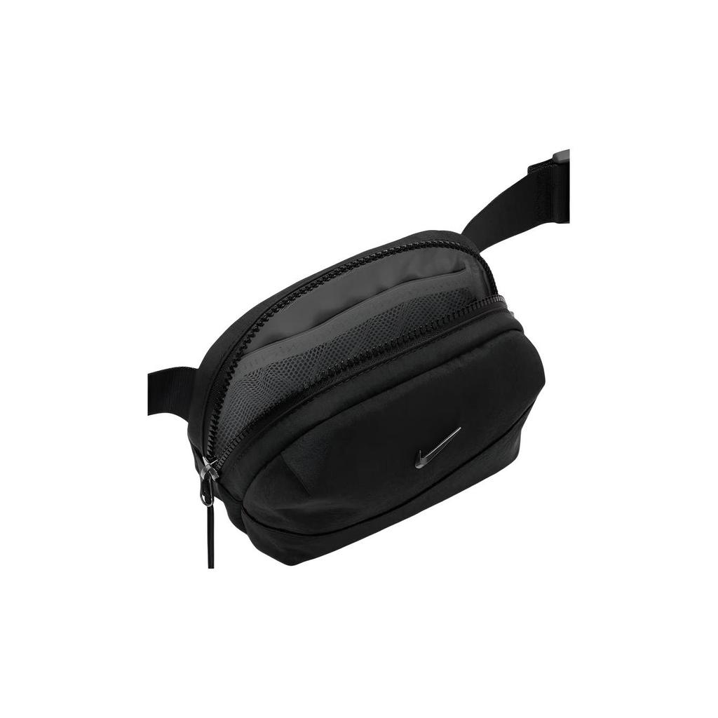 Nike Logo Print Zipper Closure Shoulder Waist Bag Unisex Bags Black HM6120013