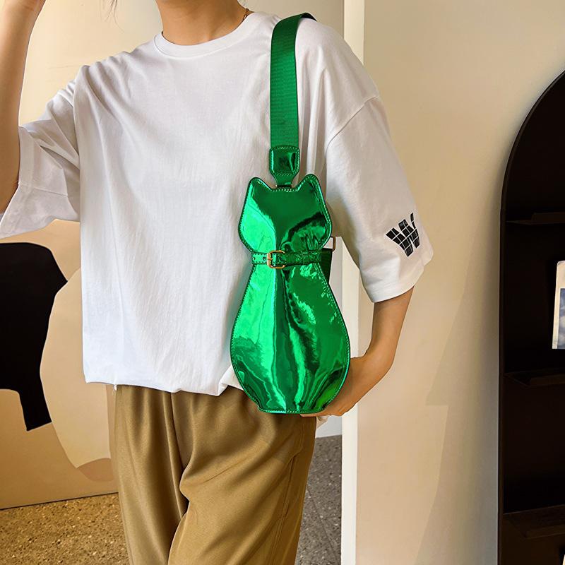 Dámská Osobnostní Neobvyklá Kreslená Široký Ramenní Popruh Crossbody Ramenní Malá Kabelka Peněženka