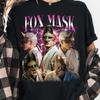 Koszula z Maseczką Lisa Koszulka Kotoyuki Koszulka z Wzorem Gry Horrorowej Koszulka Prezent dla Unisex i FeUnisex Graczy i Fanów Krótki Rękaw