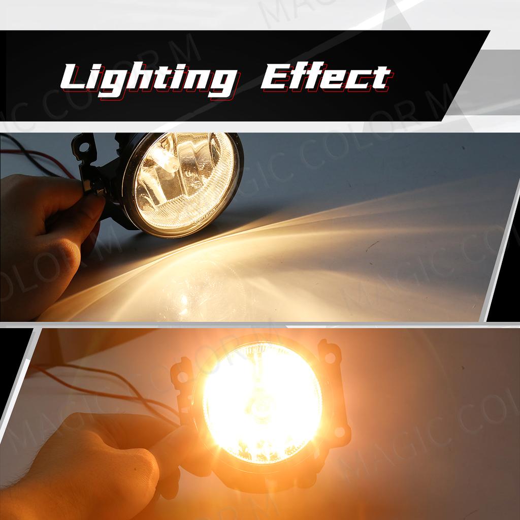 DLAA For Mitsubishi Lancer 2015 2016 2017 Car Fog Lamps Daytime Running Lights DRL Front Bumper Headlights Daylight Covers Wires