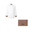 Burberry Slim Fit Monogram Motif Stretch Cotton Poplin Shirt 'White' 80323081