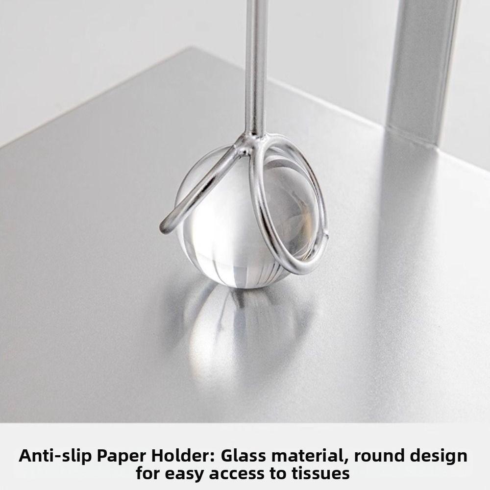 Simulated Gemstone Square Tissue Holder Metal Napkin Holder  For Restaurant Cafe Hotel